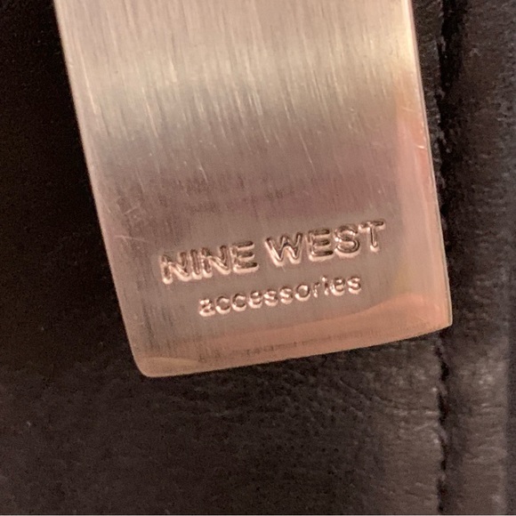 5for20 Nine West genuine leather black shoulder bag with retro Y2K phone holder - Picture 6 of 8